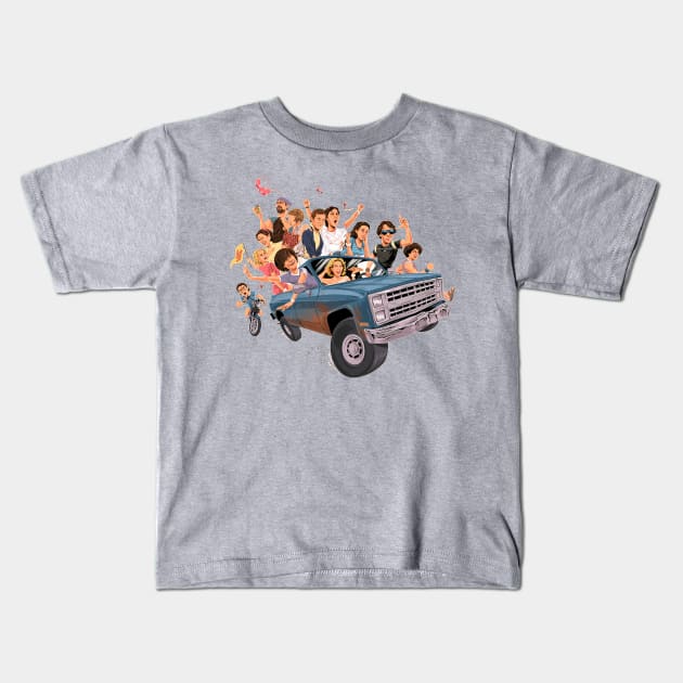 wet hot american summer Kids T-Shirt by scohoe